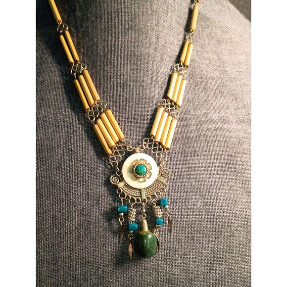 Free Spirit: Vintage Boho Pendant Necklace - Picture 1 of 4